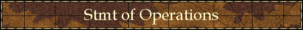 Stmt of Operations
